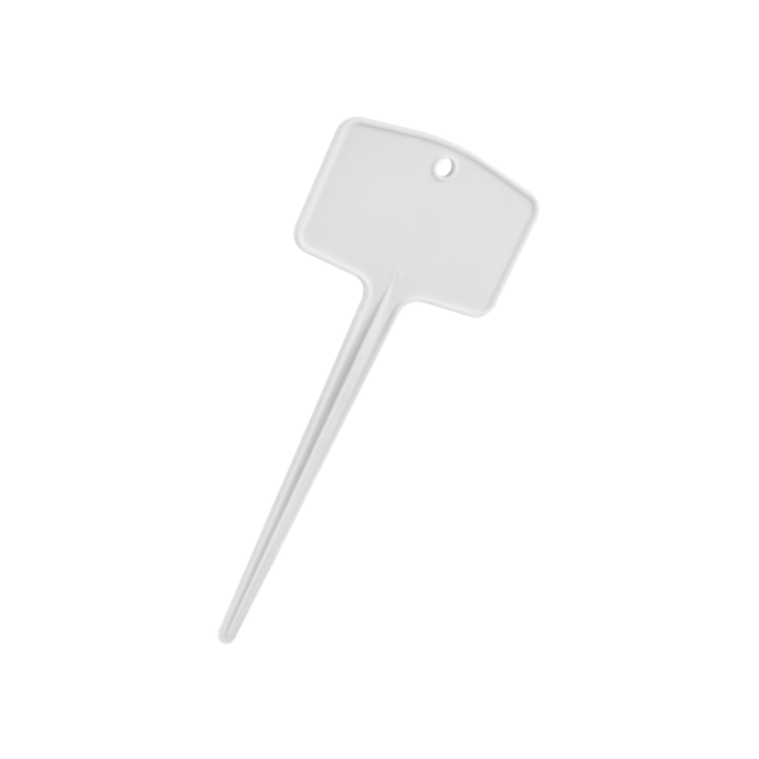 green basics etiq à planter s (set/5) blanc